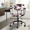GIA Barnyard Ayrshire Cow Pattern Home Office Task Chair with Arms, Metal, Brown and White view 2
