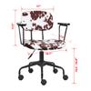 GIA Barnyard Ayrshire Cow Pattern Home Office Task Chair with Arms, Metal, Brown and White view 3