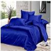 7PCS Premium Satin Duvet Cover Set-1Duvet Cover,1Fitted Sheet 15'',1Flat Sheet,2Pillowshams,2Pillowcases 600 TC Soft Satin Bedding Set Solid Colors Pattern Cal-King/Royal Blue Duvet Cover Set view 1