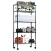 5 Tier Shelf Wire Shelving Unit, NSF Heavy Duty Wire Shelf Metal Large Storage Shelves Height Adjustable Utility for Garage Kitchen Office Commercial Shelving Steel Layer Shelf - 14"x30"x60", Black view 1