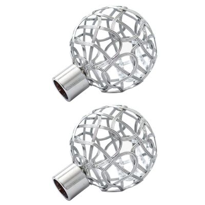 2pcs Roman Pole Decorative Head Decorative Curtain Rod Curtain Accessory Rod Rail Chic Final End Final for Home Supply