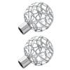 2pcs Roman Pole Decorative Head Decorative Curtain Rod Curtain Accessory Rod Rail Chic Final End Final for Home Supply view 1