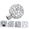 2pcs Roman Pole Decorative Head Decorative Curtain Rod Curtain Accessory Rod Rail Chic Final End Final for Home Supply view 3