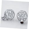2pcs Roman Pole Decorative Head Decorative Curtain Rod Curtain Accessory Rod Rail Chic Final End Final for Home Supply view 4