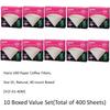 10 X Hario V60 Size 01 40-Count Boxed Coffee Natural Paper Filters, 10 Boxed Value Set (Total of 400 Sheets) view 2