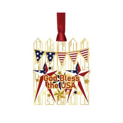 Beacon Design 62629 God Bless The USA, Americana Picket Fence Hanging Ornament