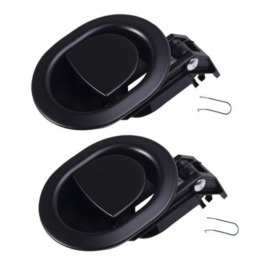 KUANYUOO 2Pcs Sturdy Universal All-Metal Sofa Chair Recliner Release Pull Handle Replacement Parts, Heavy-Duty Zinc Alloy, Fits Ashley, Lazy Boy and Most Recliner Brands, Handle Size 3" x 3.5"