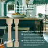 La Vane 35 1/2-inch H 3 1/2-inch W 3 1/2-inch D Solid Wood Kitchen Island Legs, Set of 2 Traditional Unfinished Massive Replacement Cabinet Columns Countertop Legs for Large Kitchen Dining Table view 2