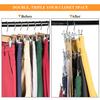 FREZON Clothes Hanger Connector Hooks, Outfit Extender Clips, Cascading Hanger Hooks, Velvet Huggable Hangers Accessory, Heavy Duty Space Saving for Closet 60 Pcs (Dark Grey) view 4