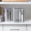 Oggi Jumbo 8" Stainless Steel Flour Clamp Canister - Airtight Food Storage Container Ideal for Kitchen & Pantry Storage of Flour or other Bulk, Dry Foods. view 2