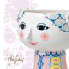 Bjorn Wiinblad Eva Vase, Pink and Blue, 9.1" H x 6.9" D, Gift Box Included view 4
