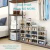 12 Pack Shoe Storage Boxes, Clear Plastic Bins Stackable Shoe Organizer, Drawer Type Shoe Containers, Intuitive Front Opening view 3