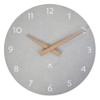 Alba Wall Clock  Wood  Quartz  Silent  Precious  Modern Look and Purity  Grey view 1