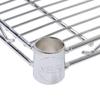 Regal Altair 14" Deep x 42" Wide x 80" High 4 Tier Chrome Wire Shelving Kit with 5" Wheels | NSF Commercial Storage Rack Unit view 4