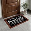 Crazy Dogs Live Here Do Not Knock Doormat, Funny Welcome Mats for Front Door Mat view 2