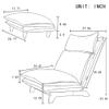 Bellemave Gaming Floor Chair, Folding Lazy Sofa Lounger with Footrest and Mute Adjustable Backrest, Blue view 3