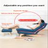 Bellemave Gaming Floor Chair, Folding Lazy Sofa Lounger with Footrest and Mute Adjustable Backrest, Blue view 4
