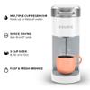 Keurig K-Slim Single Serve K-Cup Pod Coffee Maker, Multistream Technology, 3 Brew Sizes, Slim and Sleek Design, 46oz Removable Reservoir, White view 4