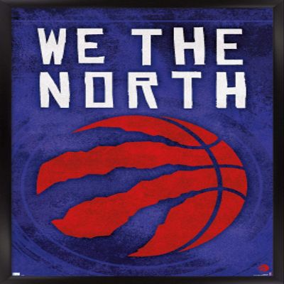 Trends International NBA Toronto Raptors - We The North 20 Wall Poster, 34L x 22.4W, Black Framed Version