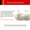 2 Pack Coconut Opener Tool with 4 Reusable Straws and Brush, Easy & Convenient Straw Hole Maker, Food Grade Stainless Steel Coconut Opening Tool Pouch Tap for Young Fresh Thai Hawaii Coco Water Juice view 3
