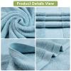 CANFOISON Extra Large Bath Towel Sheets for Body, Sensitive Skin, Adult Kids Baby Luxury Super Soft Highly Absorbent Oversized Towels 35" x 70" 1 Pack Aqua view 3