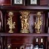Gold Angel Candle Holders Set of 2 Romantic Candlesticks Handicraft Decoration, for Home Church Baptism Fireplace Bar Wedding Ornaments Housewarming Gift view 4