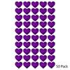 50 Pack Acrylic Mirror 4" Heart Purple .118" Thick No Adhesive Reflective Pieces Perfect for Birthdays and Kids Rooms by Marketing Holders view 2