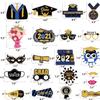 2021 Graduation Photo Props - Class Of 2021 Graduation Grad Party Masks Decorations Supplies for Boys Girls, Glitter Graduation Photobooth Props by ACXOP (21) view 2