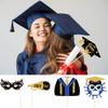 2021 Graduation Photo Props - Class Of 2021 Graduation Grad Party Masks Decorations Supplies for Boys Girls, Glitter Graduation Photobooth Props by ACXOP (21) view 4