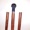 Ganga Nautical New Condition Black Walking Handmade Walking Cane Stick with Antique Plastic and Wooden Skull view 1