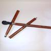 Ganga Nautical New Condition Black Walking Handmade Walking Cane Stick with Antique Plastic and Wooden Skull view 3