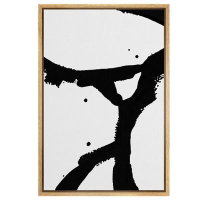 SIGNWIN Framed Canvas Wall Art Abstract Color Block Canvas Prints Home Artwork Decoration for Living Room,Bedroom - 16x24 inches