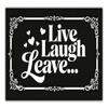 Live Laugh Leave Door Mat,Funny Welcome Mat,Rustic Front Porch Welcome Mat Home Decor view 1