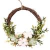 NUOBESTY Easter Hanging Eucalyptus Leaf Wreath Artificial Floral Garland for Door and Wall Decor Festive Home Ornament for Spring Celebrations view 1