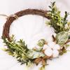 NUOBESTY Easter Hanging Eucalyptus Leaf Wreath Artificial Floral Garland for Door and Wall Decor Festive Home Ornament for Spring Celebrations view 2