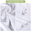 CANFOISON Extra Large Bath Sheets Towel for Body, Adult Kids Baby, and Hotel, Spa,Gym Luxury Super Soft Highly Absorbent Oversized Towels 35" x 70" 1 Pack White view 3
