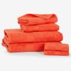Ample Decor 100% Cotton Luxury 6 Piece Towels Set, 2 Bath Towels, 2 Hand Towels, 2 Wash Cloths for Bathroom - Orange Towel Sets view 3