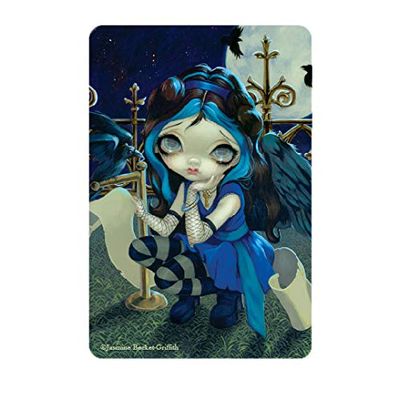 Arcane Vault - Jasmine Becket-Griffith: Gothic Fairy Tale Quoth The Raven Nevermore Wood Magnet, Laser-Cut, UV-Coated, Decorative Magnets (1236-LM)