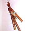 Ganga Nautical Golden & Brown Skull Solid Brass Handle Simple Wooden Walking Stick Cane with Brass Handle view 4