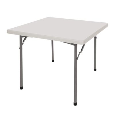 OEF Furnishings OEFBT3636 Utility Series Heavy-Duty Premium Commercial-Grade Indoor/Outdoor Folding Table (36 x 36 in, Square, Speckled Gray Top / Gray Frame)