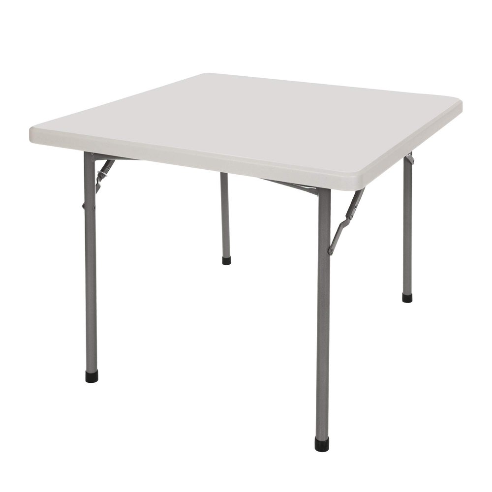 OEF Furnishings OEFBT3636 Utility Series Heavy-Duty Premium Commercial-Grade Indoor/Outdoor Folding Table (36 x 36 in, Square, Speckled Gray Top / Gray Frame)