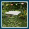 OEF Furnishings OEFBT3636 Utility Series Heavy-Duty Premium Commercial-Grade Indoor/Outdoor Folding Table (36 x 36 in, Square, Speckled Gray Top / Gray Frame) view 2