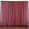 Zen Creative Designs Sheer Light Weight Window Tinting Chiffon Curtain Panel 58" Wide Window Treatment/Home Decor (Burgundy, 72" Tall) view 1