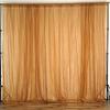 Zen Creative Designs Sheer Light Weight Window Tinting Chiffon Curtain Panel 58" Wide Window Treatment/Home Decor (Gold, 72" Tall) view 1