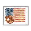 Stupell Industries American Baseball Flag Children's Sports Mitt view 1