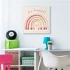 Stupell Industries Be Happy Phrase Warm Tone Beach Rainbow view 2