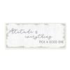 Stupell Industries Attitude is Everything Distressed Plank Look Black White view 1