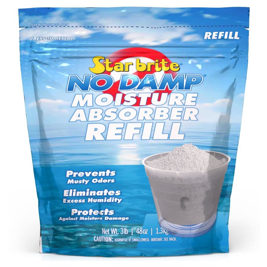 STAR BRITE No Damp Moisture Absorber & Dehumidifier 48 Ounce Refill - Simple, Portable, Humidity Control for Boats, RVs, Closets & More - Prevent Musty Odor & Moisture Damage (085450)