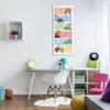 Stupell Industries Kid's Traditional Construction Vehicles Playful Bold Text, Designed by Stephanie Workman Marrott Canvas Wall Art, 20 x 48, Off-White view 2