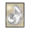 Stupell Industries Glam Nautilus Shell Soft Grey Neutral Over Beige view 1